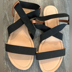 Black Strappy Sandals